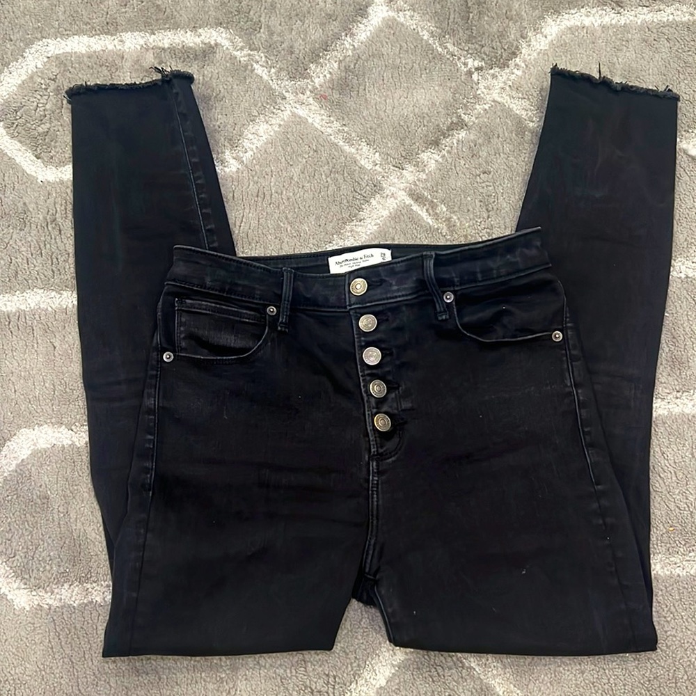 Abercrombie High Rise Super Skinny Ankle Jeans